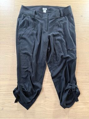 Cache Black Stretch Fabric Pants